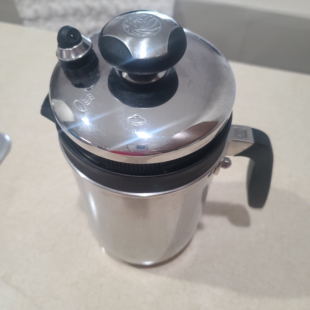 Stainless Steel French Press Coffee Maker with Black Handle